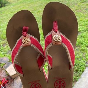 Tory Burch sandals size 8m wedges.